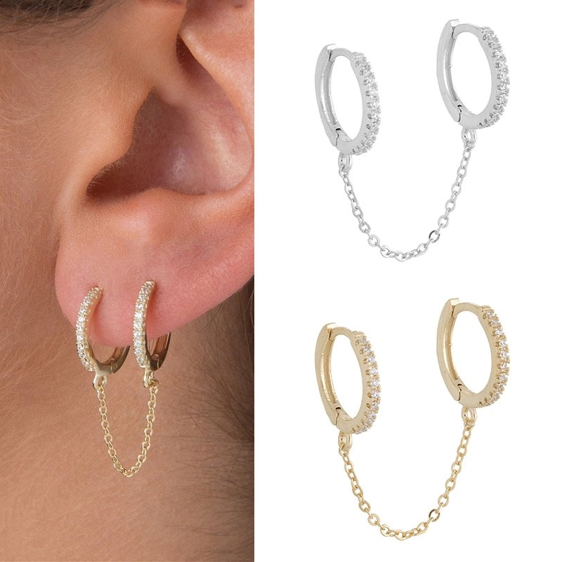 Two Hole Piercing Earrings