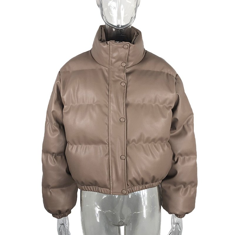 PU Leather Winter Thick Jacket