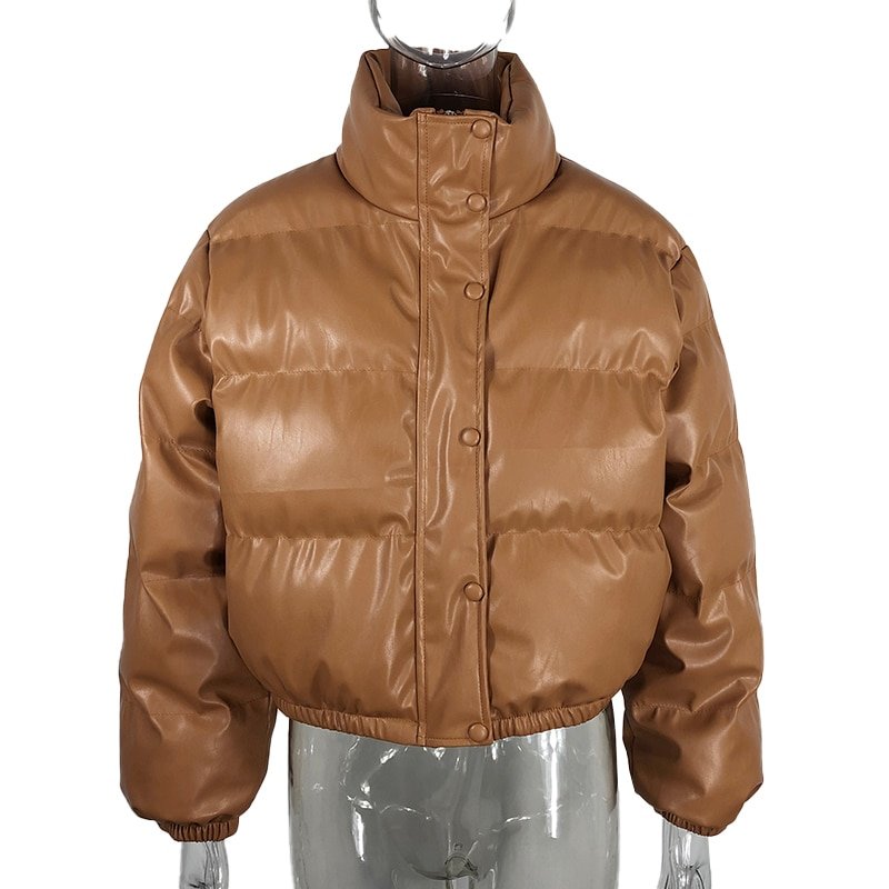 PU Leather Winter Thick Jacket