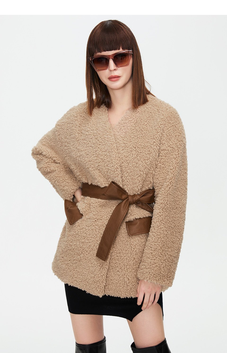 Astrid Teddy Coat Women Faux Fur Coats Long Sleeve Jackets Autumn Winter Loose tops Warm plus size Female Jacket Casual Parka